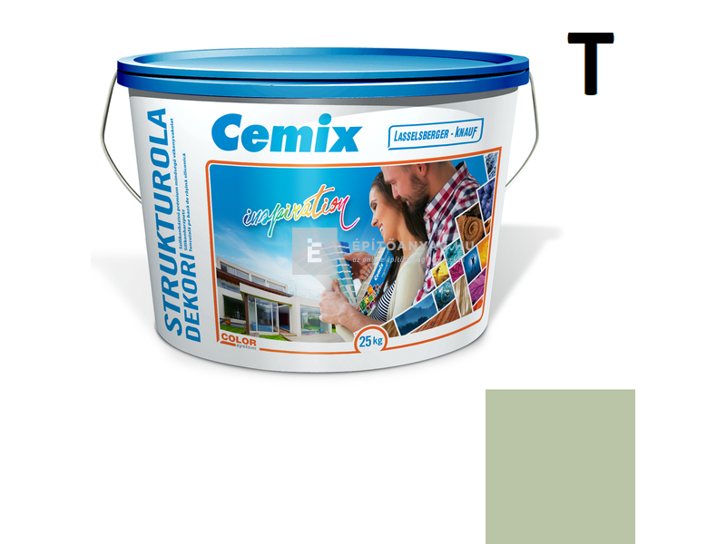 Cemix-LB-Knauf StrukturOla Dekor Diszperziós színezővakolat, dörzsölt 2 mm 6553 intense 25 kg