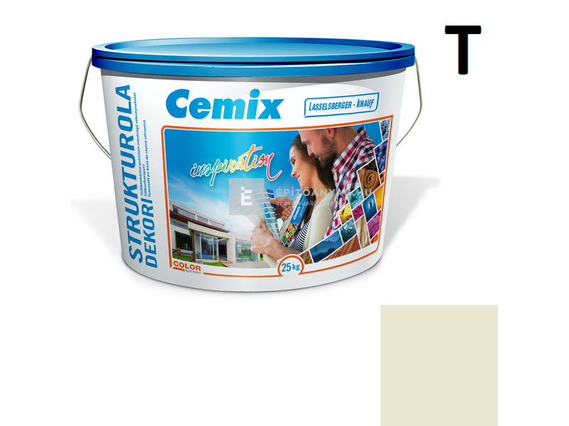 Cemix-LB-Knauf StrukturOla Dekor Diszperziós színezővakolat, dörzsölt 2 mm 6571 intense 25 kg