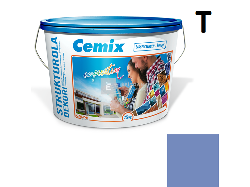 Cemix-LB-Knauf StrukturOla Dekor Diszperziós színezővakolat, dörzsölt 2 mm 6729 intense 25 kg