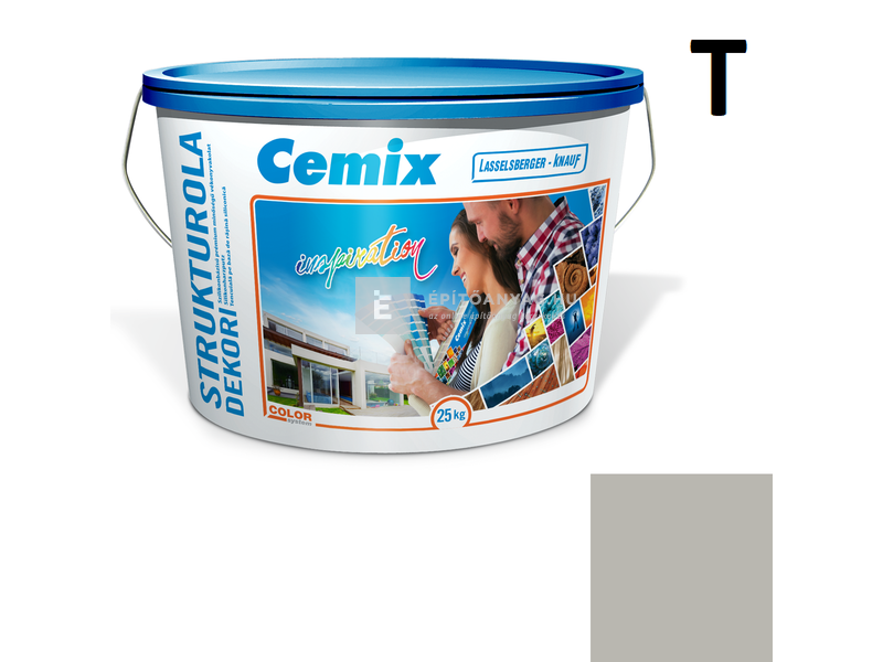 Cemix-LB-Knauf StrukturOla Dekor Diszperziós színezővakolat, dörzsölt 2 mm 6953 intense 25 kg
