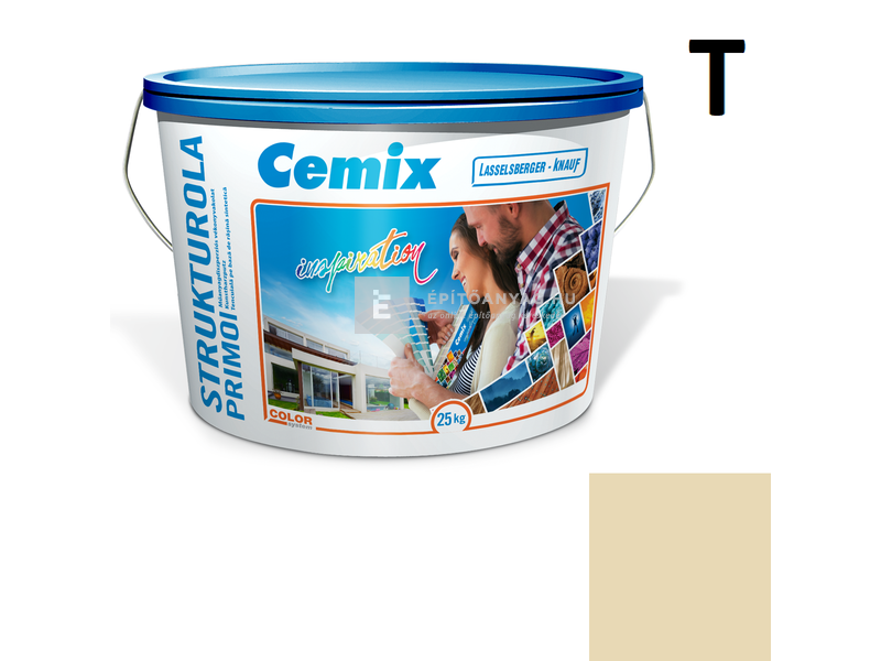 Cemix-LB-Knauf StrukturOla Primo Diszperziós színezővakolat, kapart 1,5 mm 4313 orange 25 kg