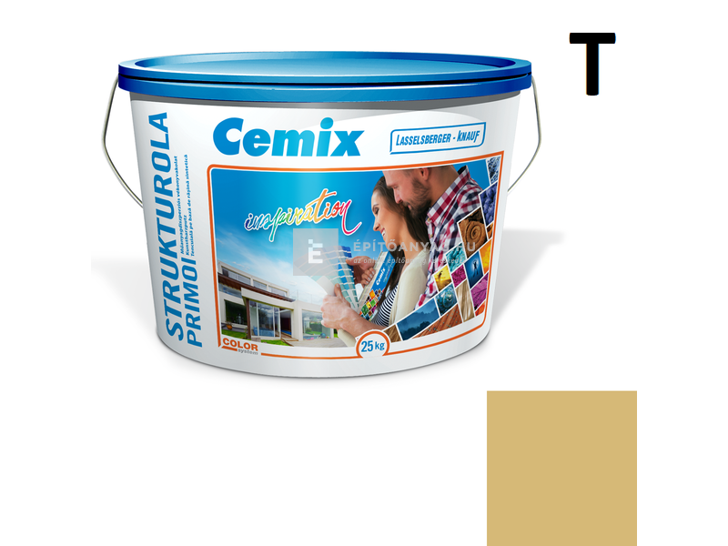 Cemix-LB-Knauf StrukturOla Primo Diszperziós színezővakolat, kapart 1,5 mm 4329 orange 25 kg