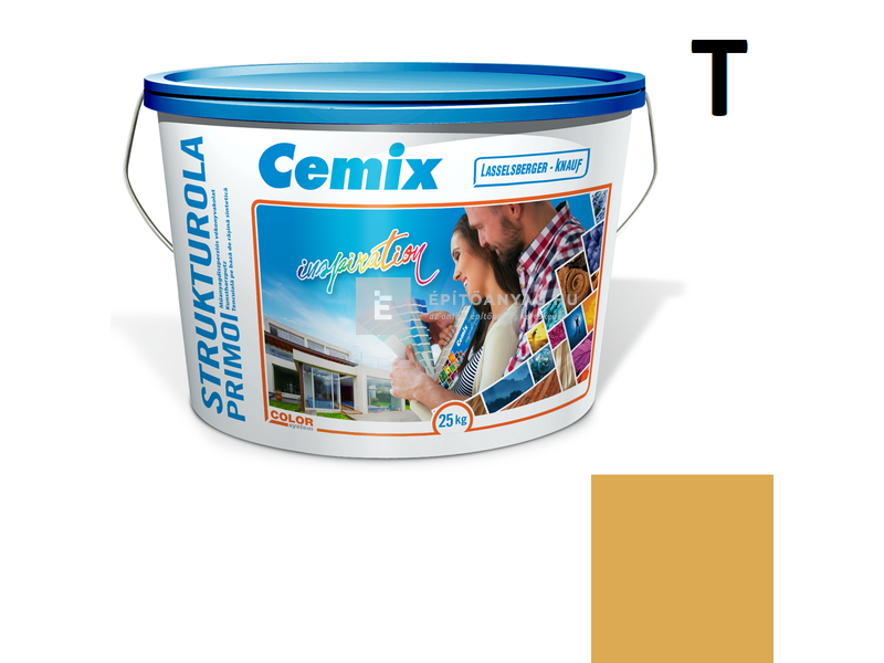 Cemix-LB-Knauf StrukturOla Primo Diszperziós színezővakolat, kapart 1,5 mm 4377 orange 25 kg