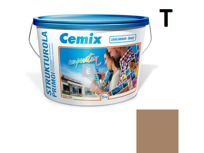 Cemix-LB-Knauf StrukturOla Primo Diszperziós színezővakolat, kapart 1,5 mm 4917 brown 25 kg