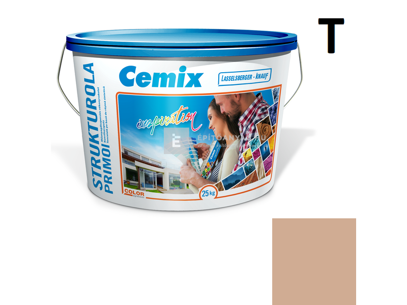 Cemix-LB-Knauf StrukturOla Primo Diszperziós színezővakolat, kapart 1,5 mm 4925 brown 25 kg