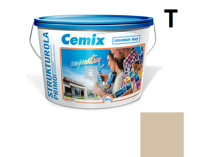 Cemix-LB-Knauf StrukturOla Primo Diszperziós színezővakolat, kapart 1,5 mm 4947 brown 25 kg