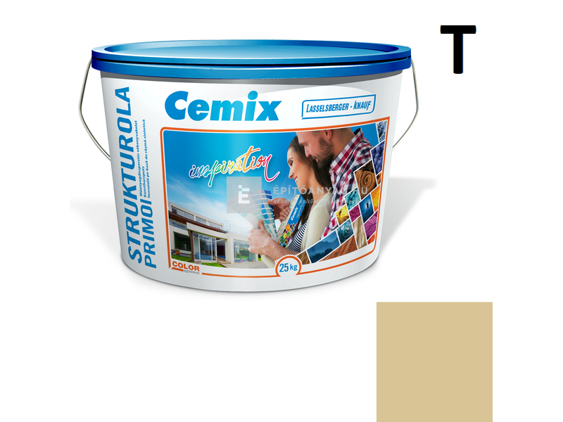 Cemix-LB-Knauf StrukturOla Primo Diszperziós színezővakolat, kapart 1,5 mm 4955 brown 25 kg