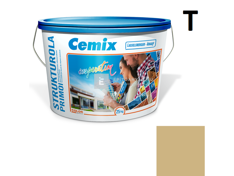 Cemix-LB-Knauf StrukturOla Primo Diszperziós színezővakolat, kapart 1,5 mm 4959 brown 25 kg