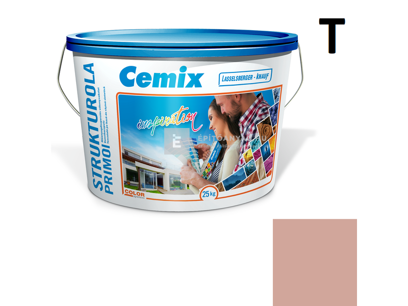 Cemix-LB-Knauf StrukturOla Primo Diszperziós színezővakolat, kapart 1,5 mm 5125 rusty 25 kg