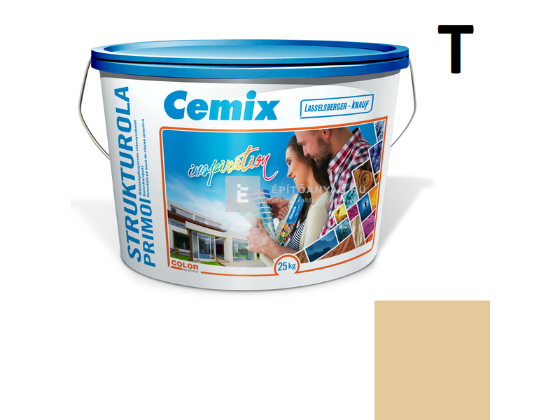 Cemix-LB-Knauf StrukturOla Primo Diszperziós színezővakolat, kapart 1,5 mm 6163 intense 25 kg