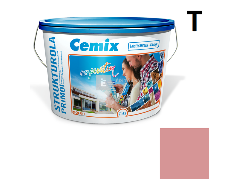 Cemix-LB-Knauf StrukturOla Primo Diszperziós színezővakolat, kapart 1,5 mm 6335 intense 25 kg