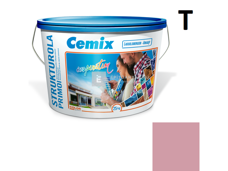 Cemix-LB-Knauf StrukturOla Primo Diszperziós színezővakolat, kapart 1,5 mm 6353 intense 25 kg