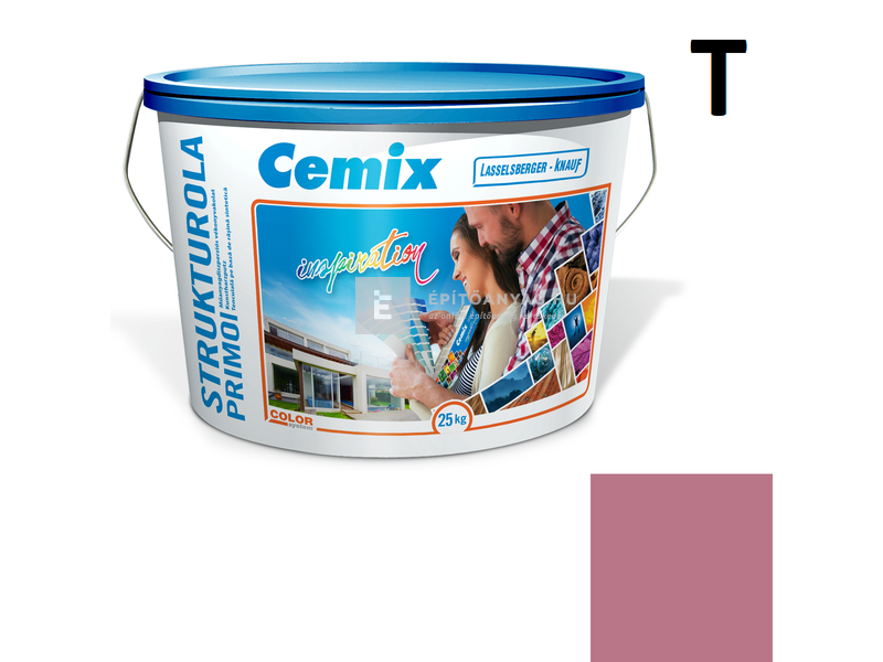 Cemix-LB-Knauf StrukturOla Primo Diszperziós színezővakolat, kapart 1,5 mm 6355 intense 25 kg