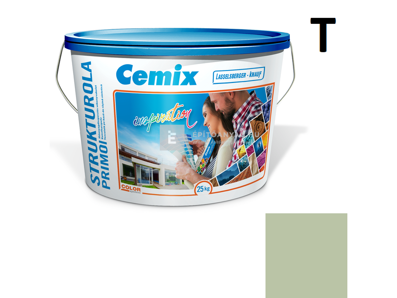 Cemix-LB-Knauf StrukturOla Primo Diszperziós színezővakolat, kapart 1,5 mm 6553 intense 25 kg