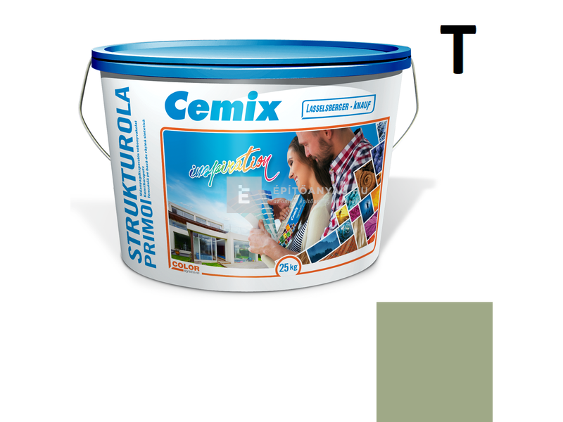 Cemix-LB-Knauf StrukturOla Primo Diszperziós színezővakolat, kapart 1,5 mm 6555 intense 25 kg