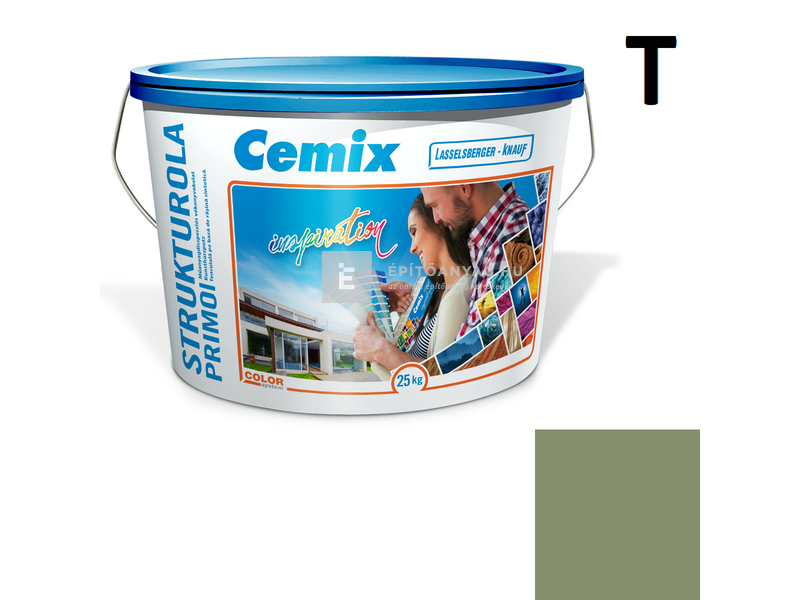 Cemix-LB-Knauf StrukturOla Primo Diszperziós színezővakolat, kapart 1,5 mm 6557 intense 25 kg