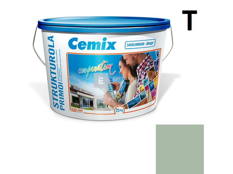 Cemix-LB-Knauf StrukturOla Primo Diszperziós színezővakolat, dörzsölt 2 mm 4527 green 25 kg