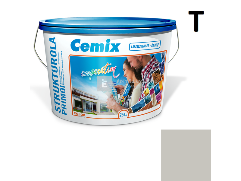 Cemix-LB-Knauf StrukturOla Primo Diszperziós színezővakolat, dörzsölt 2 mm 5347 rock 25 kg
