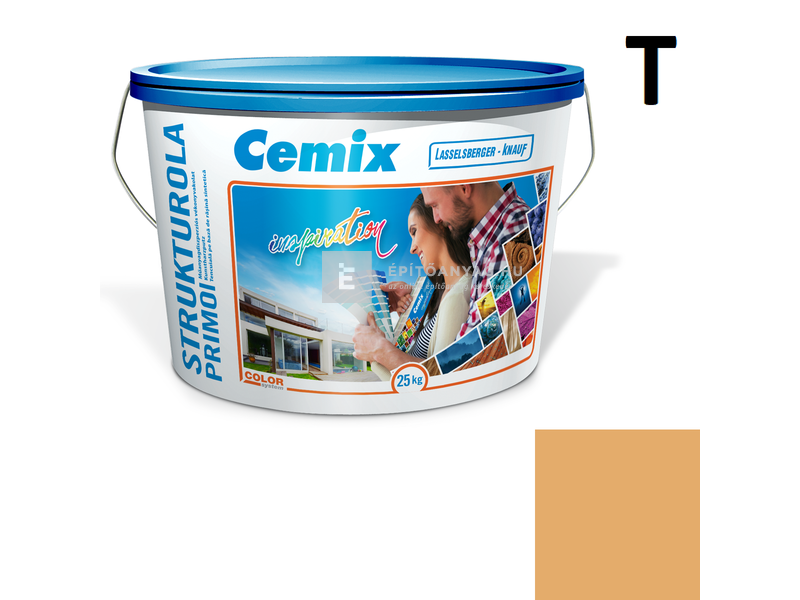 Cemix-LB-Knauf StrukturOla Primo Diszperziós színezővakolat, dörzsölt 2 mm 6157 intense 25 kg