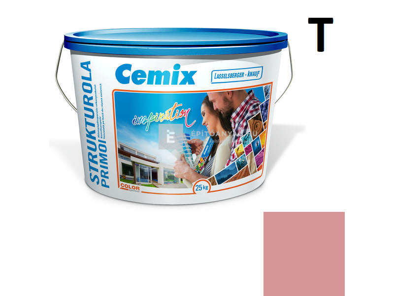 Cemix-LB-Knauf StrukturOla Primo Diszperziós színezővakolat, dörzsölt 2 mm 6335 intense 25 kg