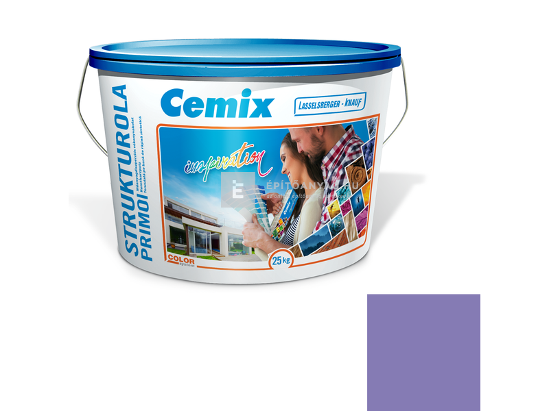 Cemix-LB-Knauf StrukturOla Primo Diszperziós színezővakolat, dörzsölt 2 mm 6719 intense 25 kg