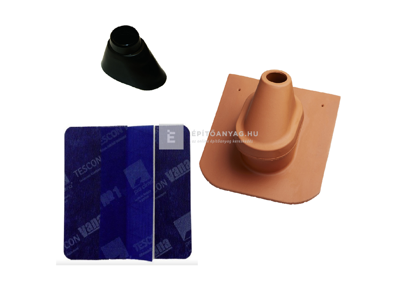 Tondach Hódfarkú antennakivezető szett Natur téglavörös