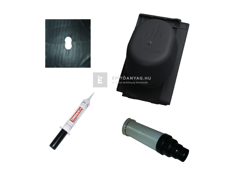Tondach Bolero csatornaszellőző szett FusionProtect antracit