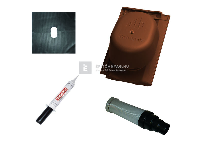 Tondach Bolero csatornaszellőző szett FusionProtect rézbarna