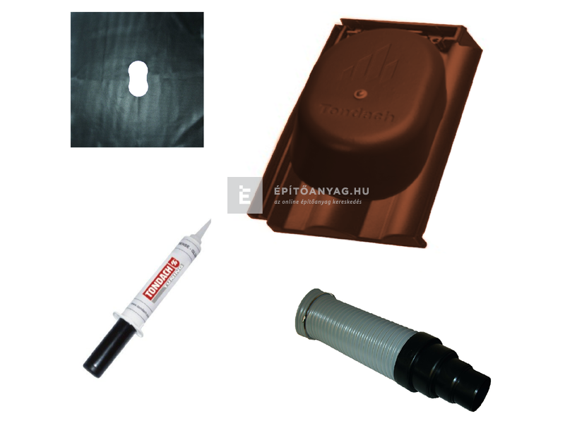 Tondach Twist csatornaszellőző szett FusionProtect rézbarna