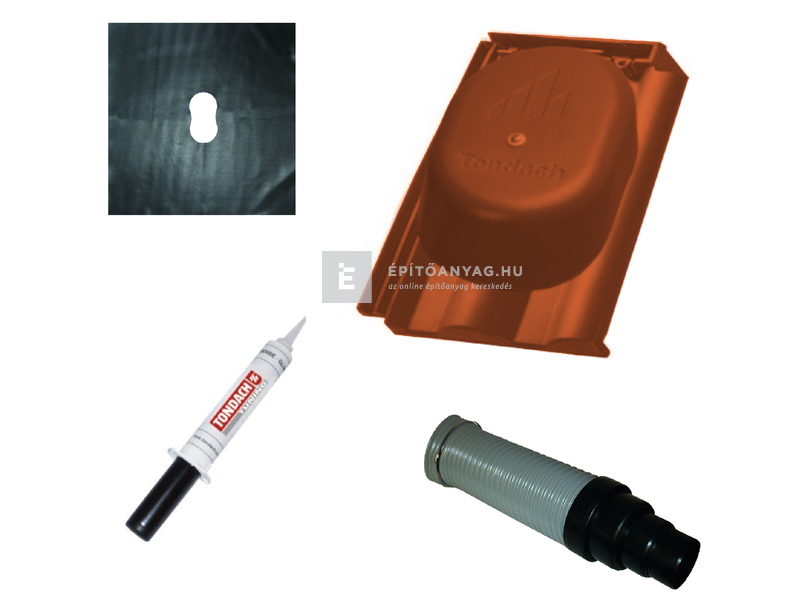 Tondach Twist csatornaszellőző szett FusionColor terrakotta