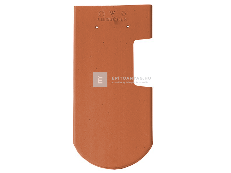 Tondach Hódfarkú ívesvágású szellőző alátétcserép bal koronafedés Natur téglavörös