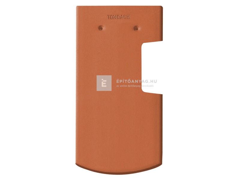 Tondach Hódfarkú szegmensvágású szellőző alátétcserép bal koronafedés Natur téglavörös