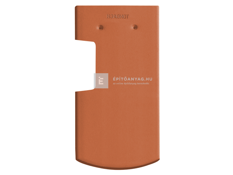 Tondach Hódfarkú szegmensvágású szellőző alátétcserép jobb koronafedés Natur téglavörös