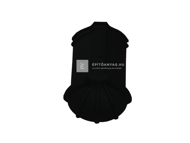 Tondach hornyolt kezdő gerinccserép Amadeus fekete (rögzítőcsavarral)