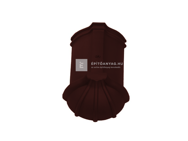 Tondach Hornyolt Kezdő gerinccserép rögzítőcsavarral 17 cm Amadeus borvörös-békéscsabai