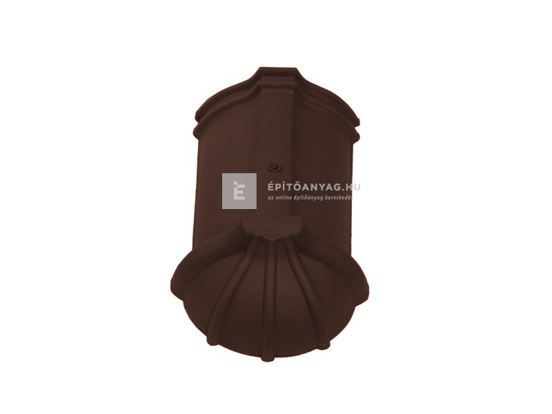 Tondach hornyolt kezdő gerinccserép FusionProtect barna (rögzítőcsavarral)