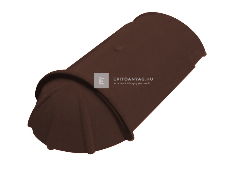 Tondach sajtolt kezdő gerinccserép FusionProtect barna (rögzítőcsavarral)