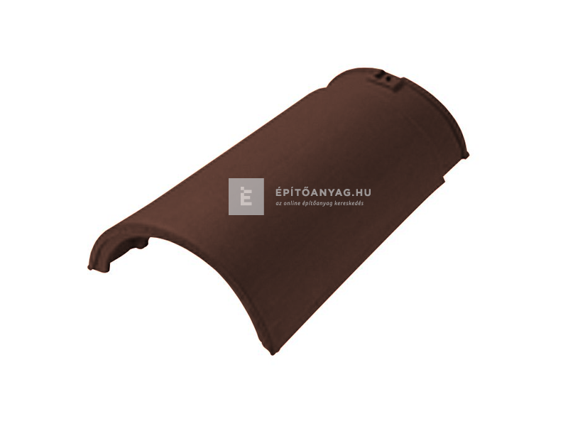 Tondach sajtolt sima XXL gerinccserép FusionProtect barna (rögzítőkapoccsal)