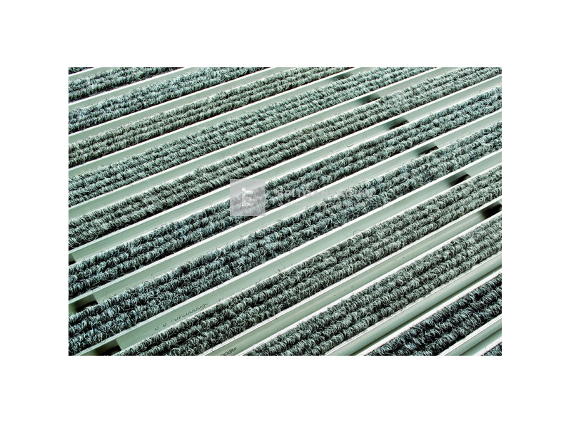 Aco Self Vario Rips alumínium lábtörlő rács műrost betéttel, világosszürke 60x40 cm