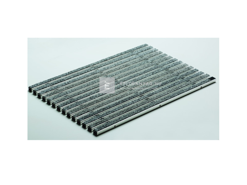 Aco Self Vario Rips alumínium lábtörlő rács műrost betéttel, világosszürke 60x40 cm