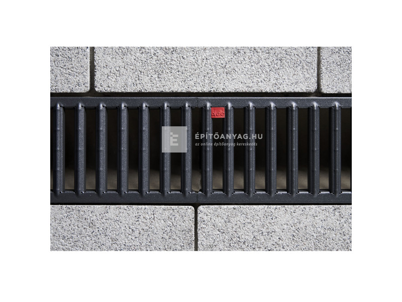 Aco Self horganyzott acél bordás rács, porszórt antracit 1 m