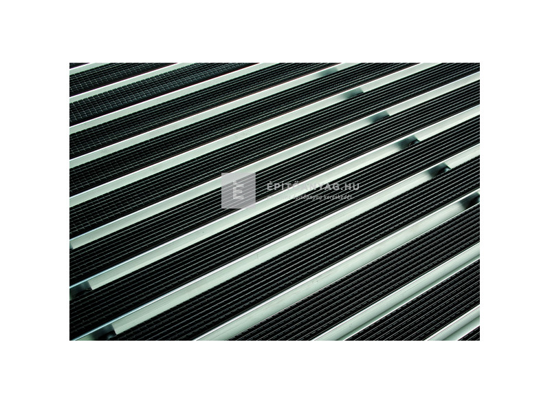 Aco Self Vario Rips alumínium lábtörlő rács gumi betéttel 75x50 cm