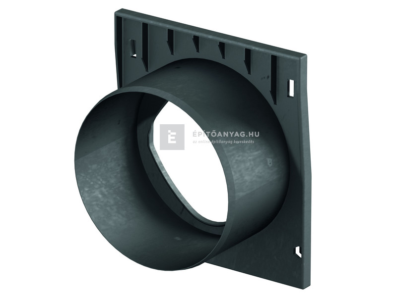 Aco X150C Homloklap DN150 csőcsonkkal, 21 cm