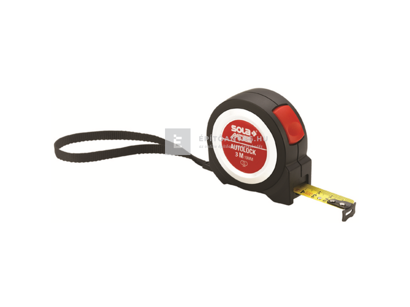 Gumírozott mérőszalag, 3 m