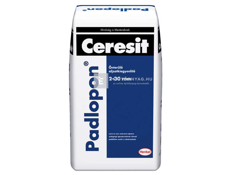 Henkel Ceresit Padlopon CN 68 önterülő aljzatkiegyenlítő 25 kg