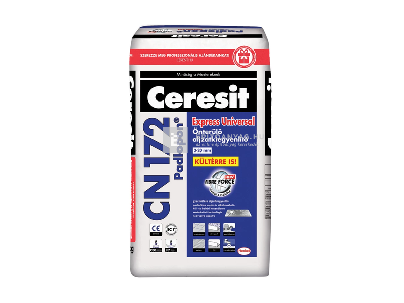 Henkel Ceresit Padlopon Express Universal CN 172 önterülő aljzatkiegyenlítő 3-20 mm 25 kg