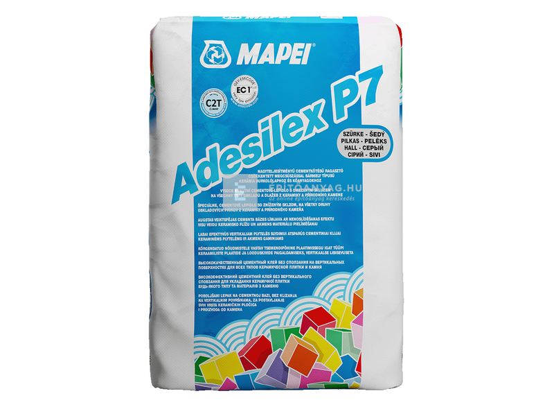 Mapei Adesilex P7 Extra kerámiaburkolat-ragasztó C2TE szürke 25 kg