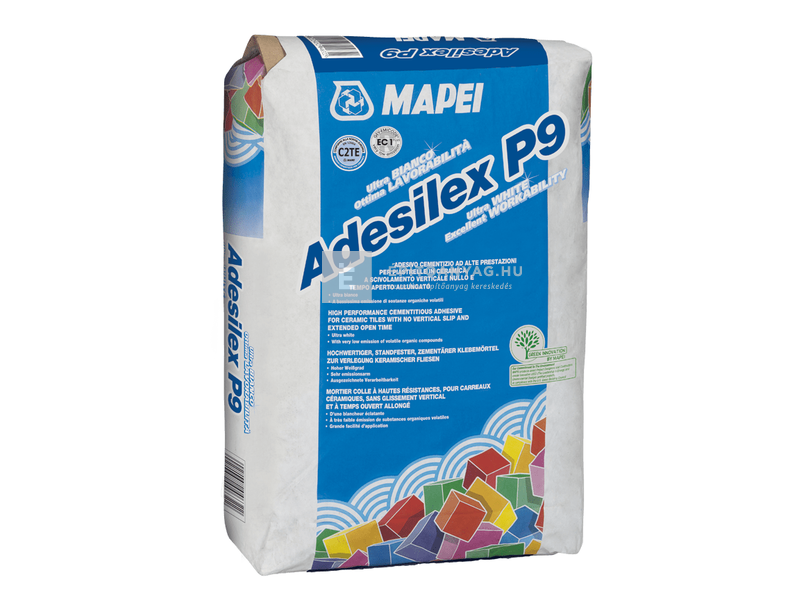 Mapei Adesilex P9 kerámiaburkolat-ragasztó C2TE fehér 25 kg