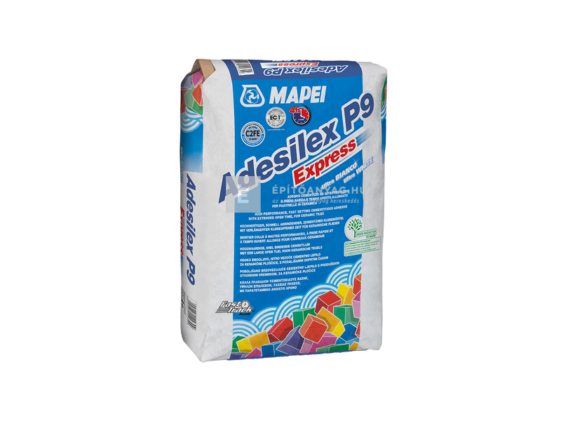 Mapei Adesilex P9 Express gyorskötő kerámiaburkolat ragasztó C2TE szürke 25 kg