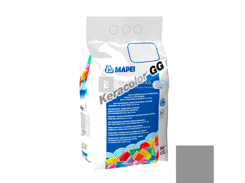 Mapei Keracolor GG fugázó 112 középszürke 5 kg